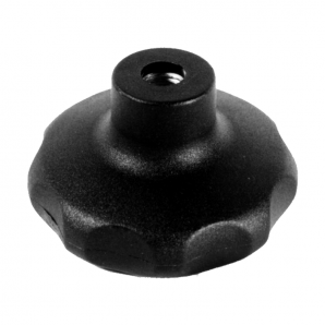 Star knobs (similar to DIN 6336) with zinc-plated nut (threepart assambled)