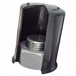 EP 810 - Bolt and nut corrosion cap with anti-vibration locking lip