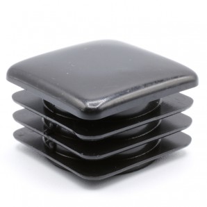 Decorative polyethylene (PE) plug for square tubes