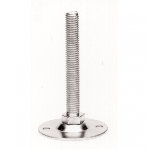 Drehbare, verzinkte Stellschraube aus Stahl mit Bohrlöchern, 60mm Durchmesser
