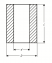 DS - Nylon spacer with inner diameter from 2.5 to 25.2 mm
