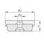 PCO - Polysterene anti-slip furniture foot with boring