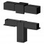 2D3 - T-shaped nylon connector for square tubes without steel core