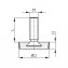 Zinc-plated furniture adjusting screw coated with nylon