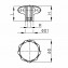 Star knobs (similar to DIN 6336) with zinc-plated nut (threepart assambled)